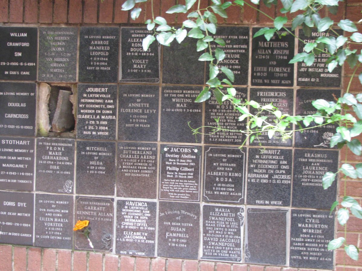155 Memorial wall