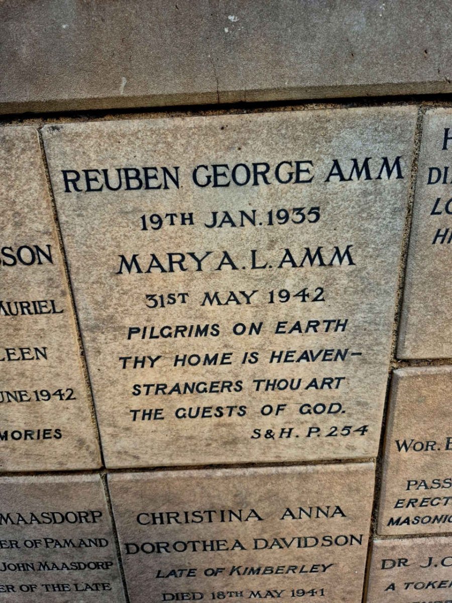 AMM Reuben George -1935 & Mary A.L. -1942