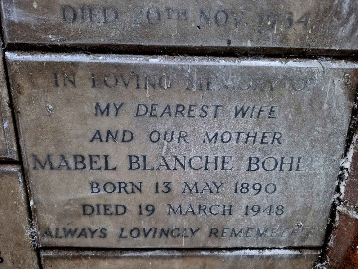 BOHLER Mabel Blanche 1890-1948
