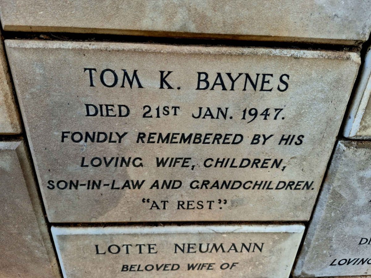 BAYNES Tom K. -1947