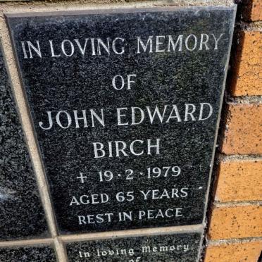 BIRCH John Edward -1979