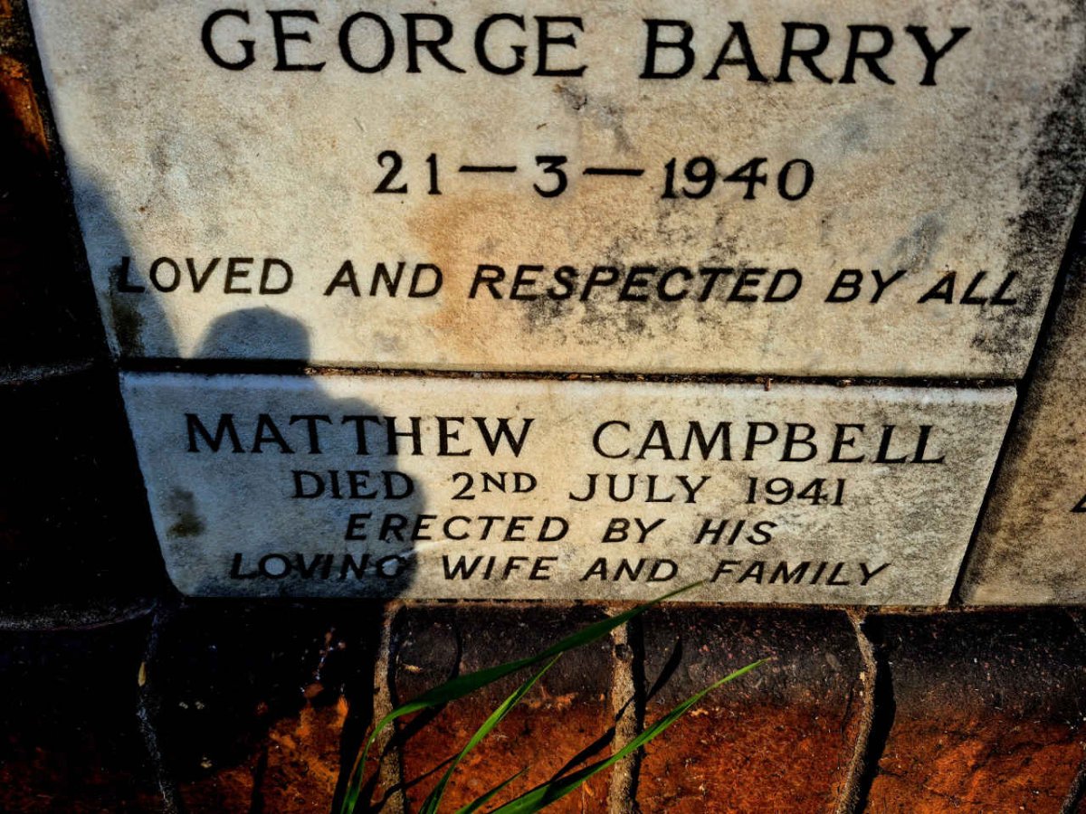 BARRY George -1940 :: CAMPBELL Matthew -1941