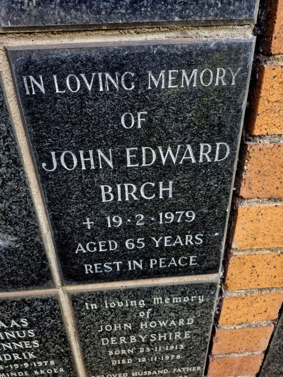 BIRCH John Edward -1979