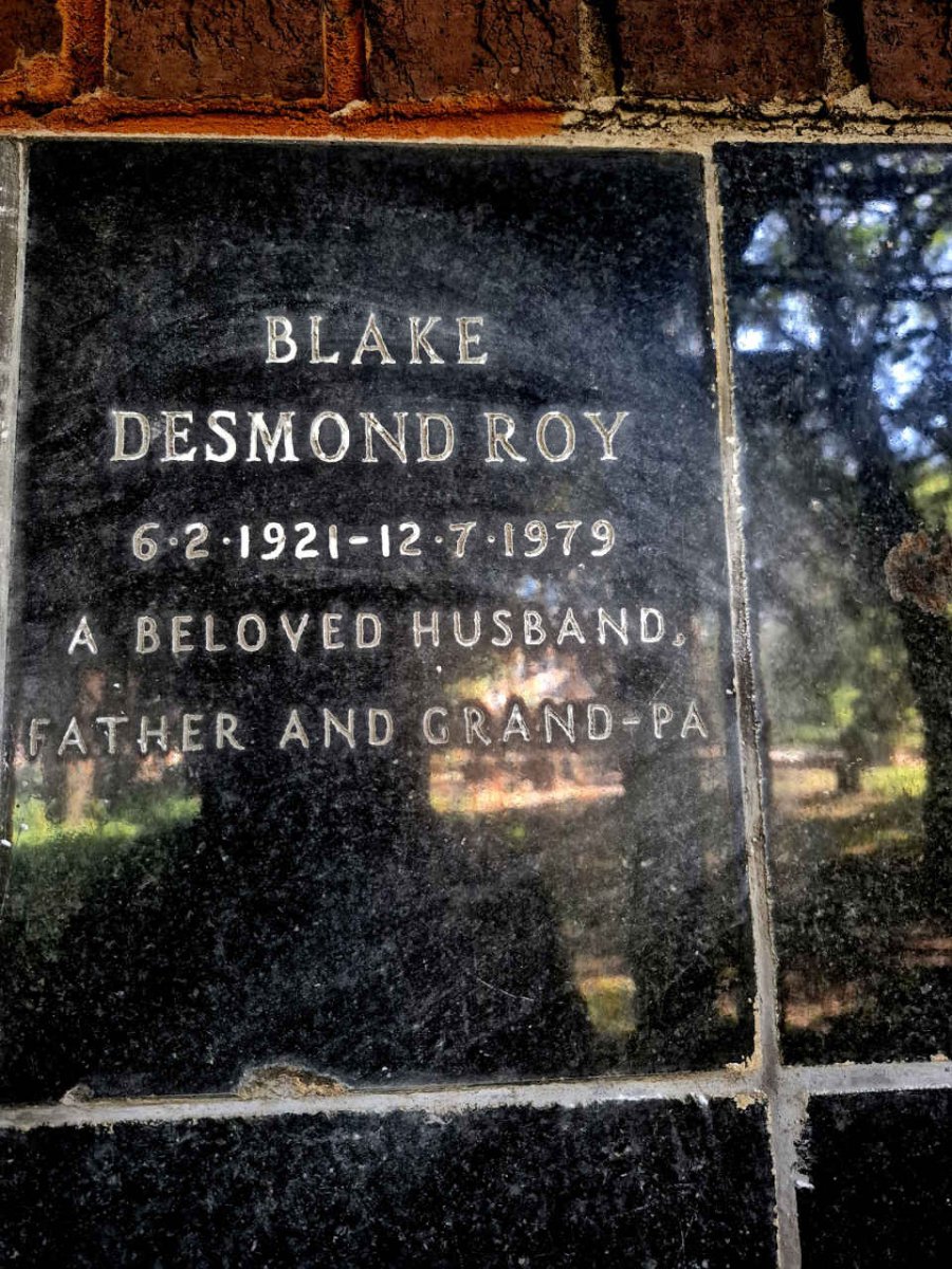 BLAKE Desmond Roy 1921-1979