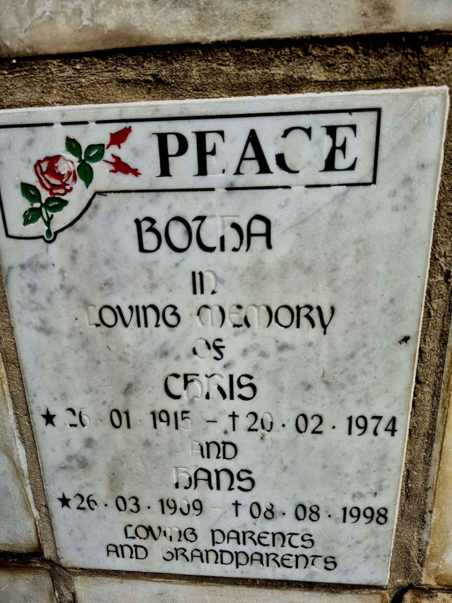BOTHA Hans 1909-1998 & Chris 1915-1974 
