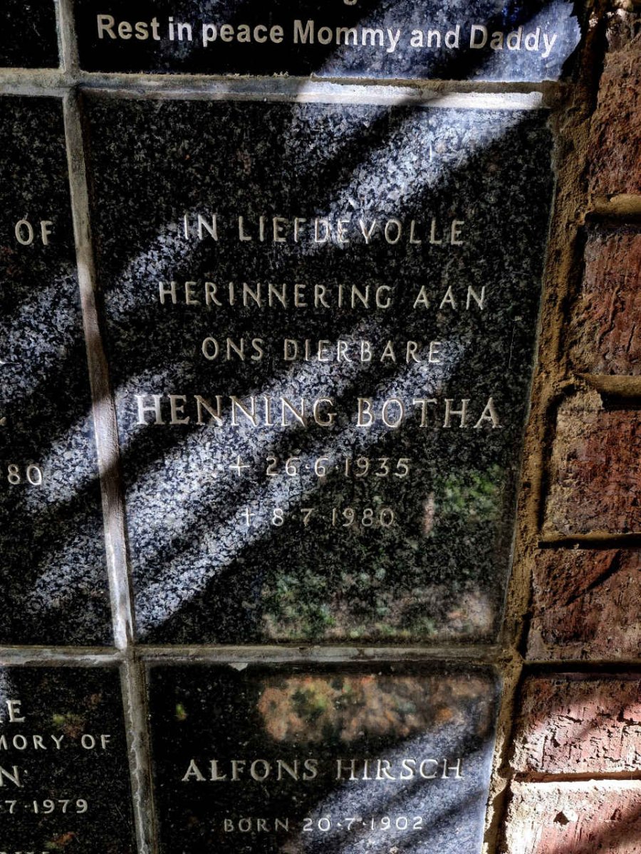 BOTHA Henning 1935-1980