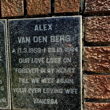BERG Alex, van den 1959-1984