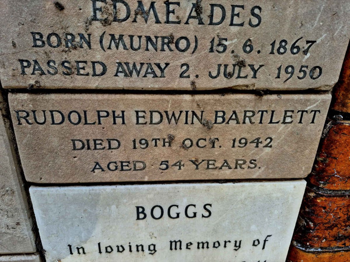BARTLETT Rudolph Edwin -1942