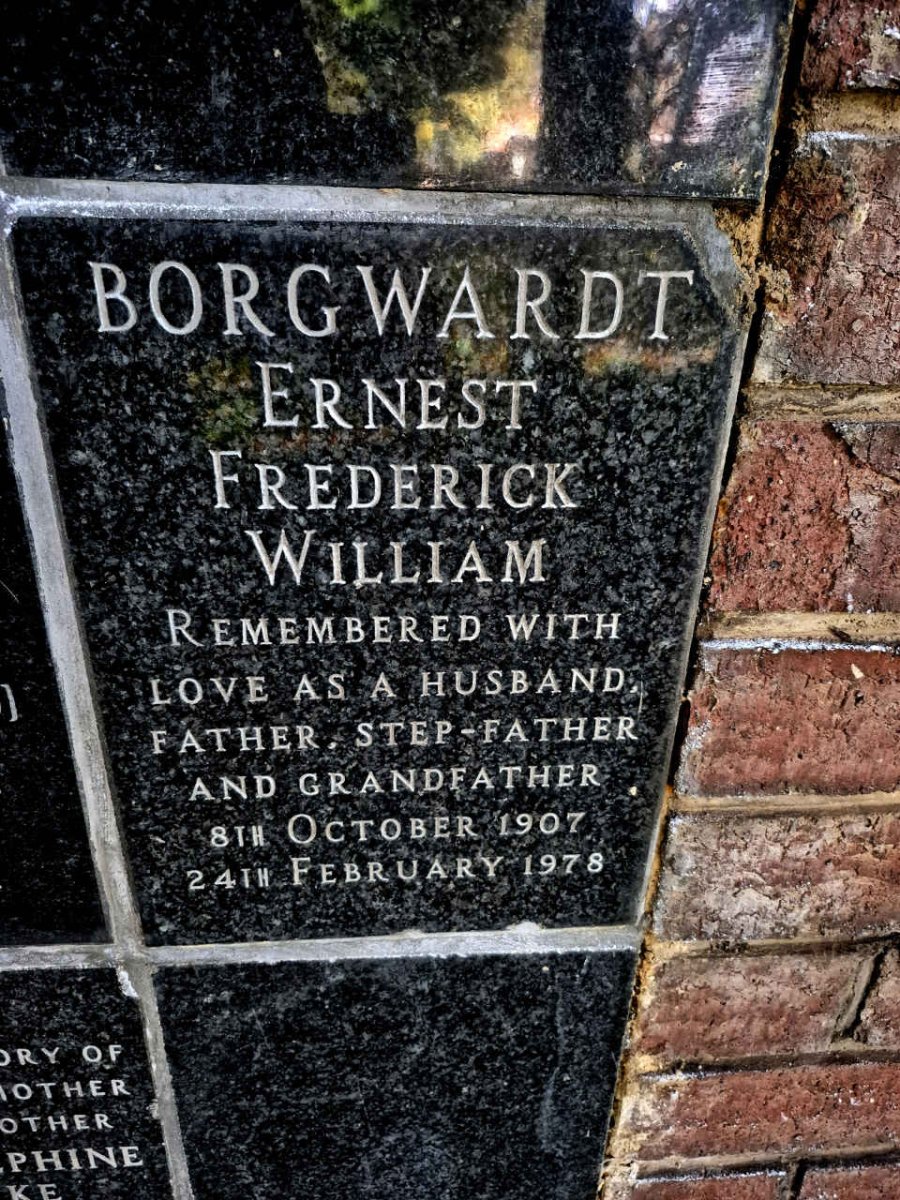 BORGWARDT Ernest Frederick William 1907-1978