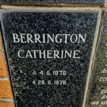BERRINGTON Catherine 1976-1976