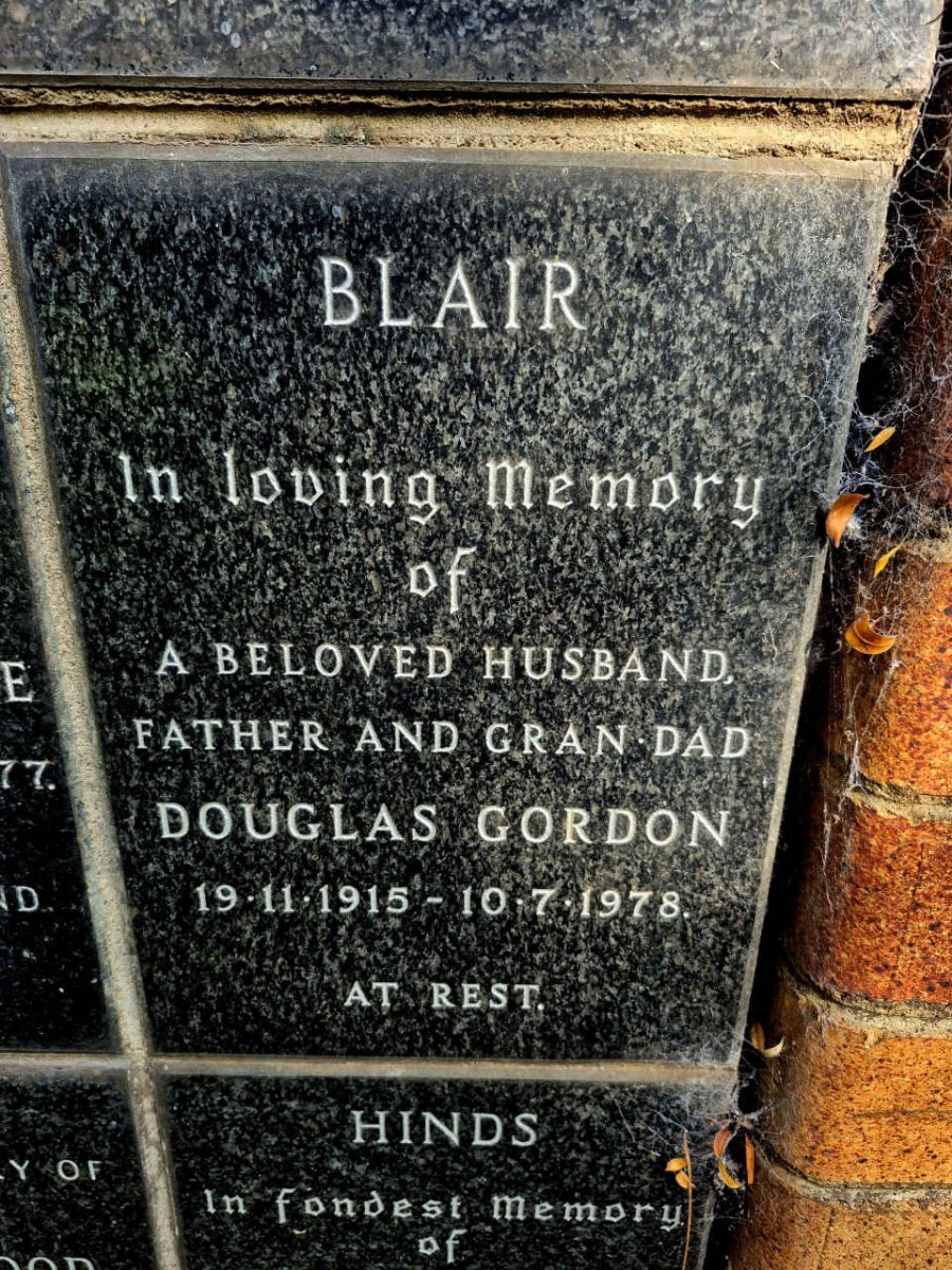 BLAIR Douglas Gordon 1915-1978