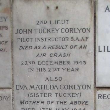 CORLYON John Tuckey -1943 :: CORLYON Eva Matilda -1944