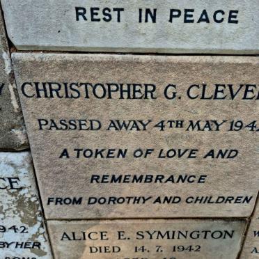 CLEVELY Christopher G. -1942