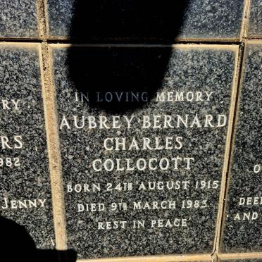 COLLOCOTT Aubrey Bernard Charles 1915-1983