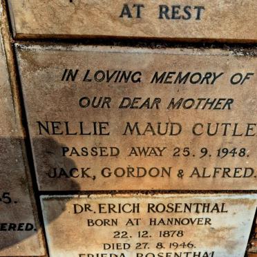 CUTLER Nellie Maud -1948