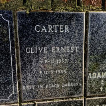 CARTER Clive Ernest 1939-1984