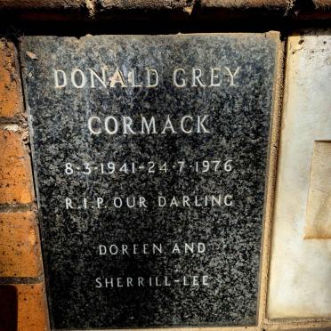 CORMACK Donald Grey 1941-1976