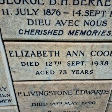 COOLE Elizabeth Ann -1938