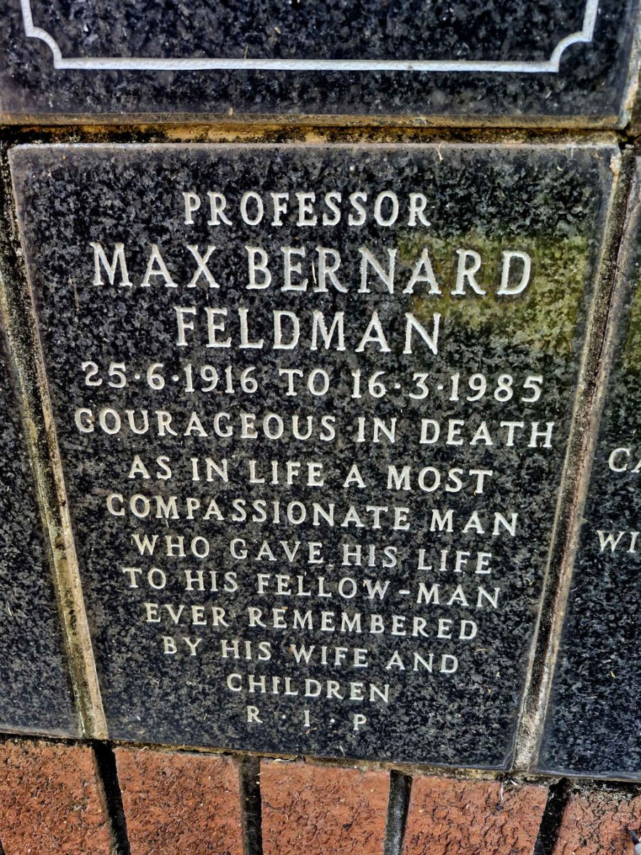 FELDMAN Max Bernard 1916-1985