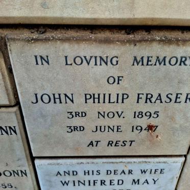 FRASER John Philip 1895-1947                                                                        
