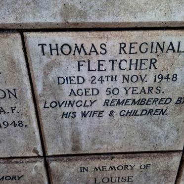 FLETCHER Thomas Reginald -1948