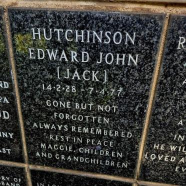 HUTCHINSON Edward John 1928-1977