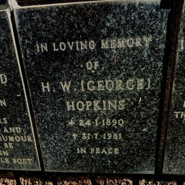 HOPKINS H.W. 1890-1981