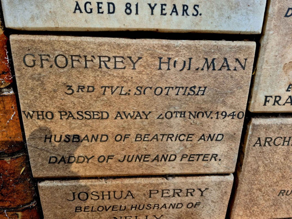 HOLMAN Geoffrey -1940