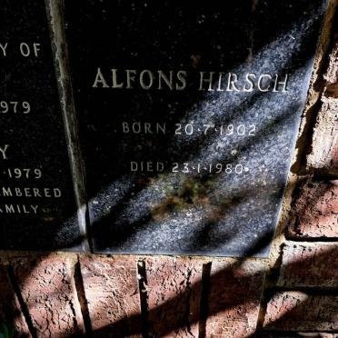 HIRSCH Alfons 1902-1980