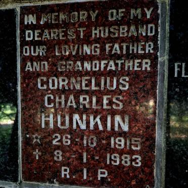 HUNKIN Cornelius Charles 1915-1983