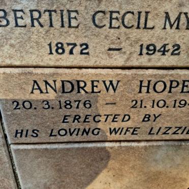 HOPE Andrew 1876-1942
