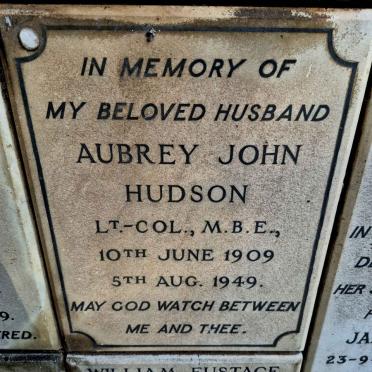 HUDSON Aubrey John 1909-1949