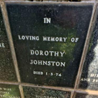 JOHNSTON Dorothy -1974 