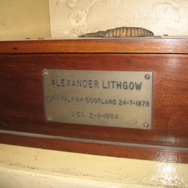 LITHGOW Alexander 1878-1944