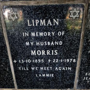 LIPMAN Morris 1895-1978