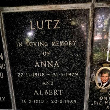 LUTZ Albert 1915-1989 & Anna 1908-1979