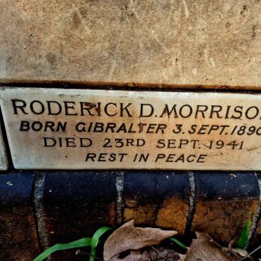 MORRISON Roderick D. 1890-1941