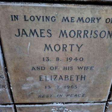 MORTY James Morrison -1940 & Elizabeth -1965 