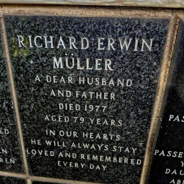MULLER Richard Erwin -1977