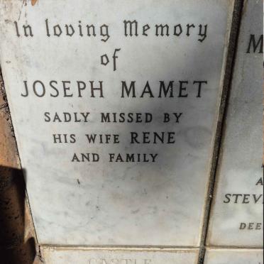 MAMET Joseph 