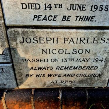 NICOLSON Joseph Fairless -1941