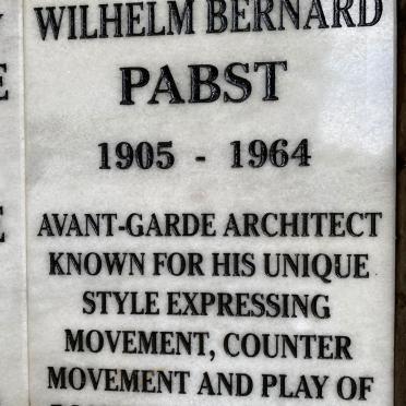 PABST Wilhelm Bernard 1905-1964