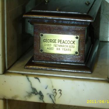 PEACOCK George -1939