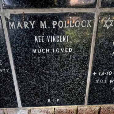 POLLOCK Mary M. nee VINCENT