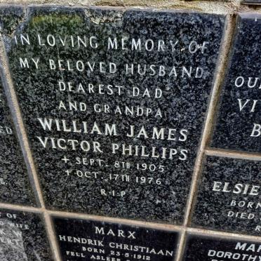 PHILLIPS William James Victor 1905-1976