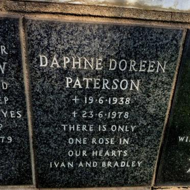 PATERSON Daphne Doreen 1938-1978