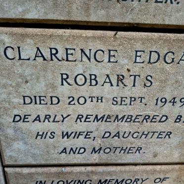 ROBARTS Clarence Edgar -1949
