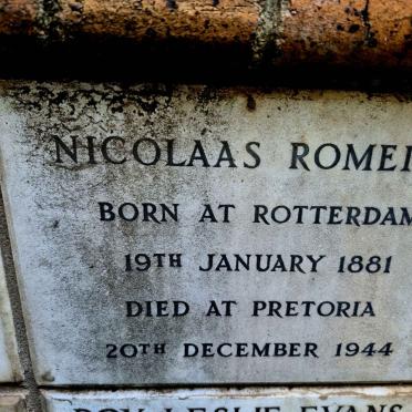 ROMEIJN Nicolaas 1881-1944