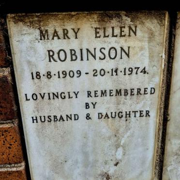 ROBINSON Mary Ellen 1909-1974