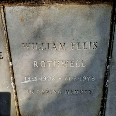 ROTHWELL William Ellis 1902-1978
